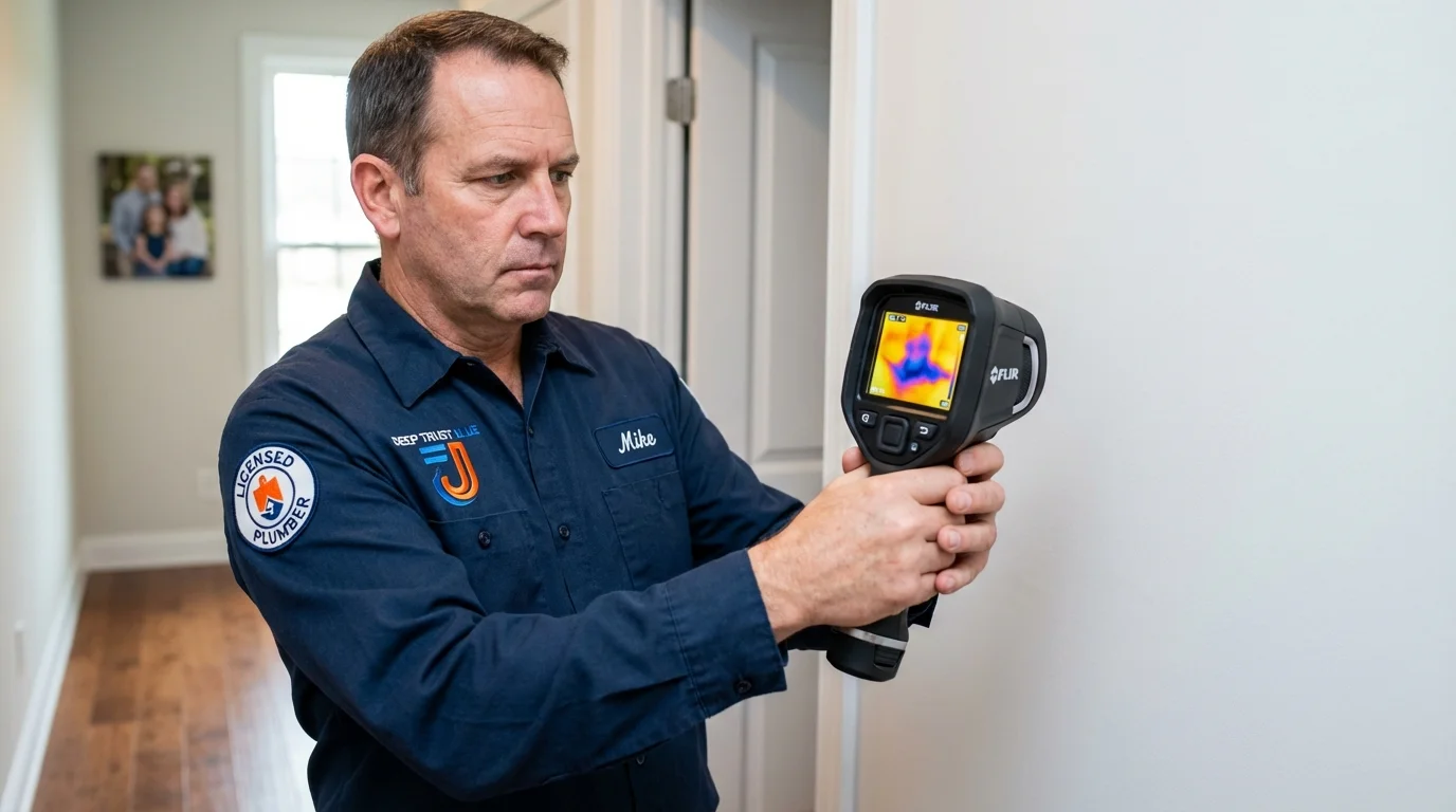Thermal imaging leak detection by Johns Plumbing LLC in Cynthiana
